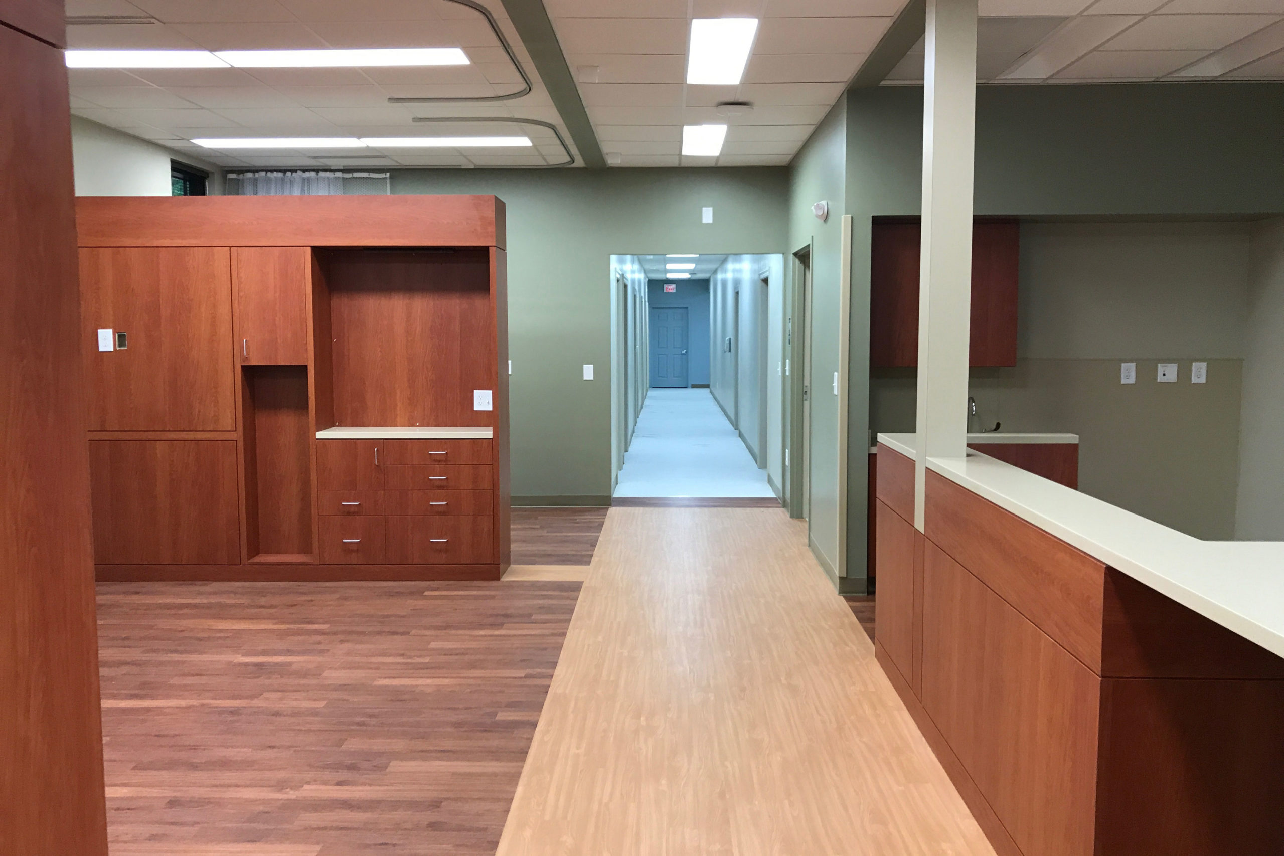 View of open bay infusion area.